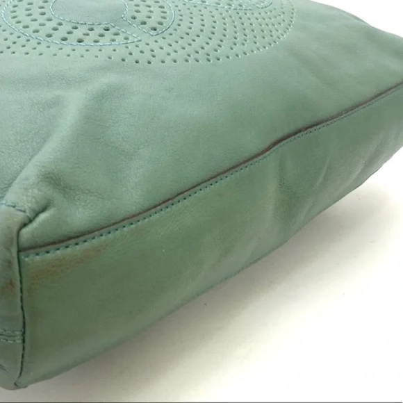 Coach Women's Laser-Cut Signature Aubrey Leigh Slim Leather Tote 17041 - Picture 9 of 14